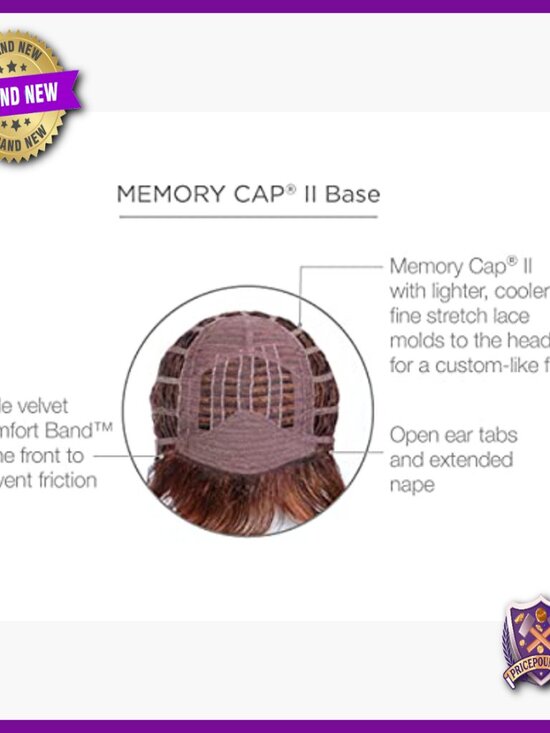 Large Cap Synthetic Shag Wig with Memory Cap, Mid-Length Layers main image 4